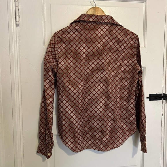 Vintage Stuart Lang Red white and blue diagonal print pattern 13/14 - Picture 9 of 9